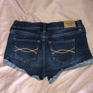 a&f denim shorts